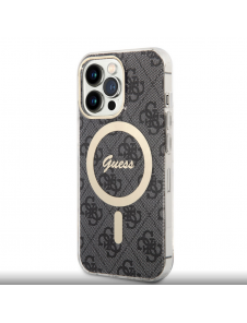 Guess 4G IML MagSafe Fodral för iPhone 13 Pro Svart