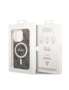 Guess 4G IML MagSafe Fodral för iPhone 13 Pro Svart