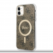 Guess 4G IML MagSafe Fodral för iPhone 11 Brun