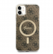 Guess 4G IML MagSafe Fodral för iPhone 11 Brun