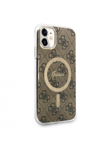 Guess 4G IML MagSafe Fodral för iPhone 11 Brun