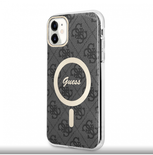 Guess 4G IML MagSafe Fodral för iPhone 11 Svart