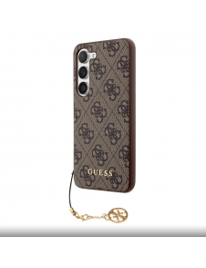 Guess 4G Charms-fodral till Samsung Galaxy S23+ Brun