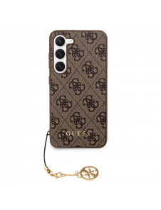 Guess 4G Charms-fodral till Samsung Galaxy S23+ Brun