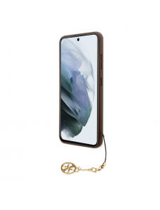 Guess 4G Charms-fodral till Samsung Galaxy S23+ Brun