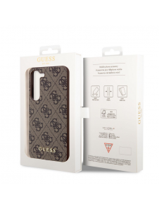 Guess 4G Charms-fodral till Samsung Galaxy S23+ Brun