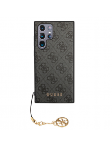 Guess 4G Charms-fodral till Samsung Galaxy S23 Ultra Grey