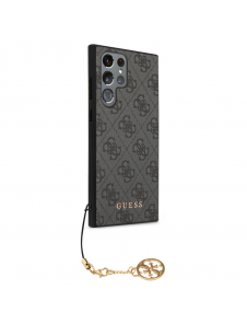Guess 4G Charms-fodral till Samsung Galaxy S23 Ultra Grey