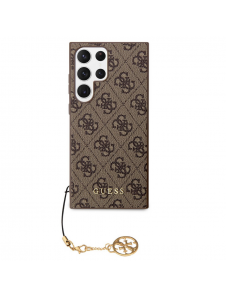 Guess 4G Charms-fodral till Samsung Galaxy S23 Ultra Brown