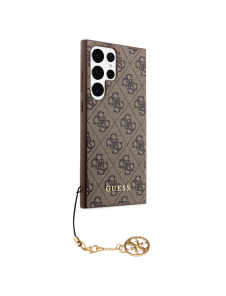 Guess 4G Charms-fodral till Samsung Galaxy S23 Ultra Brown