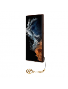 Guess 4G Charms-fodral till Samsung Galaxy S23 Ultra Brown