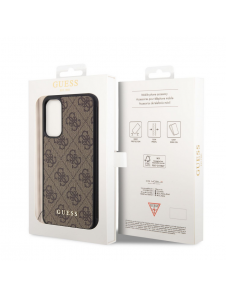 Guess 4G Charms-fodral till Samsung Galaxy A34 5G Brun