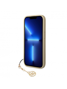Guess 4G Charms-fodral till iPhone 14 Pro Brun