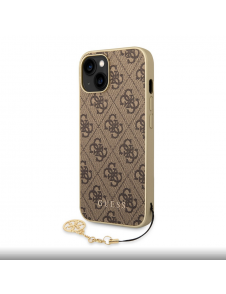 Guess 4G Charms-fodral till iPhone 14 Brun
