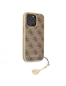 Guess 4G Charms-fodral till iPhone 13 Pro Max Brun