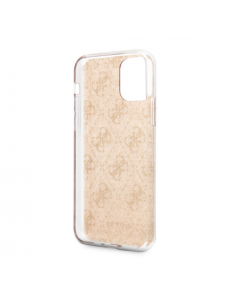 Guess 4G Glitter-fodral till iPhone 11 Gold
