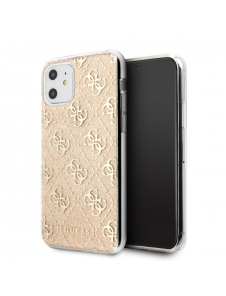 Guess 4G Glitter-fodral till iPhone 11 Gold