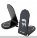 Karl Lagerfeld Aluminium Desktop Trådlös Magnetisk Laddare 2in1 Ikonic NFT Svart