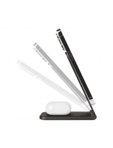 Karl Lagerfeld Aluminium Desktop Trådlös Magnetisk Laddare 2in1 Choupette NFT Svart