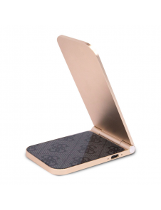 Guess Aluminium Desktop Trådlös Magnetisk Laddare 2in1 4G Mönster Svart