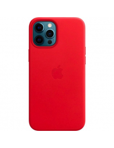 MHKJ3ZE/A Apple Leather Magsafe Skal för iPhone 12 Pro Max Scarlet