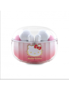 Hello Kitty True Wireless Kitty Head Logo Stereo Hörlurar Rosa