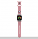 Hello Kitty flytande silikon Kitty Head Logo Klockarmband för Apple Watch 38/40 mm Rosa