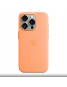 MT1H3ZM/A Apple Silikon Magsafe Skal för iPhone 15 Pro Orange Sorbet