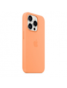 MT1H3ZM/A Apple Silikon Magsafe Skal för iPhone 15 Pro Orange Sorbet