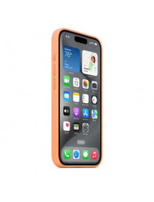 MT1H3ZM/A Apple Silikon Magsafe Skal för iPhone 15 Pro Orange Sorbet
