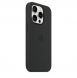 MT1A3ZM/A Apple Silikon Magsafe Skal till iPhone 15 Pro Svart