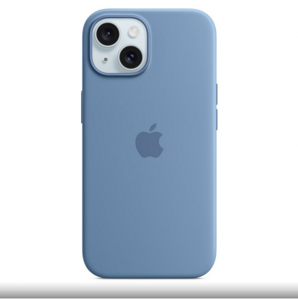 MT0Y3ZM/A Apple Silikon Magsafe Skal till iPhone 15 Winter Blue
