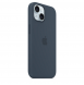 MT0N3ZM/A Apple Silikon Magsafe Skal till iPhone 15 Storm Blue