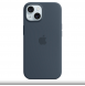 MT0N3ZM/A Apple Silikon Magsafe Skal till iPhone 15 Storm Blue