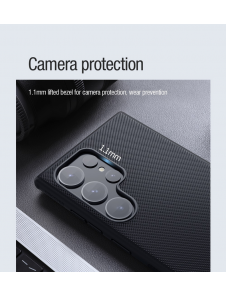 Nillkin Super Frosted PRO magnetiskt bakskal till Samsung Galaxy S24 Ultra Black