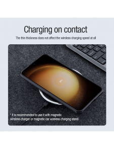 Nillkin Super Frosted PRO magnetiskt bakskal till Samsung Galaxy S24 Svart