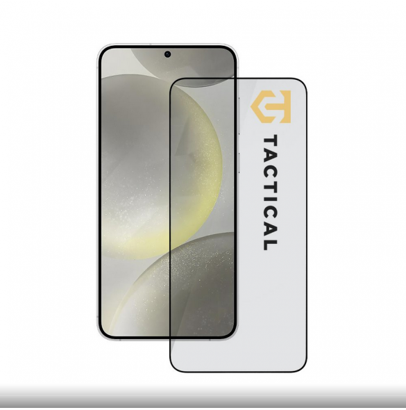Tactical Glass Shield 5D för Samsung Galaxy S24, Galaxy S25 Svart