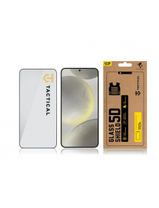 Tactical Glass Shield 5D för Samsung Galaxy S24, Galaxy S25 Svart