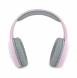 Hello Kitty Bicolor Kitty Metallhuvud Logotyp Bluetooth stereohörlurar Rosa