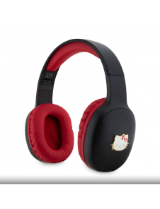 Hello Kitty Bicolor Kitty Metallhuvud Logotyp Bluetooth stereohörlurar Svart