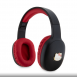 Hello Kitty Bicolor Kitty Metallhuvud Logotyp Bluetooth stereohörlurar Svart