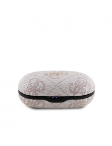 Guess True Wireless 4G PU Metal Logo BT5.3 Stereo hörlurar Rosa