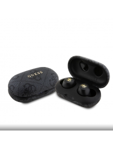 Guess True Wireless 4G PU Metal Logo BT5.3 Stereo hörlurar Svart