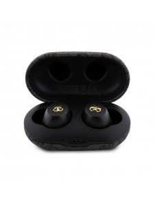 Guess True Wireless 4G PU Metal Logo BT5.3 Stereo hörlurar Svart