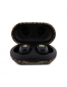 Guess True Wireless 4G PU Metal Logo BT5.3 Stereo hörlurar Brun