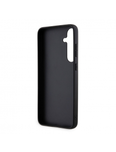 Karl Lagerfeld Saffiano Grip Stand Metall Logotyp Bakskal till Samsung Galaxy S24+ Svart