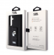 Karl Lagerfeld Saffiano Grip Stand Metall Logotyp Bakskal till Samsung Galaxy S24+ Svart