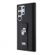 Karl Lagerfeld Saffiano Grip Stand Metall Logotyp Bakskal till Samsung Galaxy S24 Ultra Black