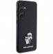 Karl Lagerfeld PU Saffiano Metal Karl och Choupette Bakskal till Samsung Galaxy S24+ Svart