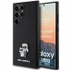Karl Lagerfeld PU Saffiano Metall Karl och Choupette Bakskal till Samsung Galaxy S24 Ultra Black